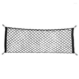 Car Organiser Accessory Cargo Net Trunk Envelope Style Universal 110 50cm Netting Black