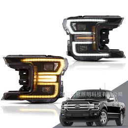 Car Headlight LED Lighting Automobile For Ford F150 DRL Streamer Dynamic Turn Signal Head Lamp Assembly