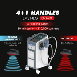 HI-EMT+RF 2/4/5 handles EMslim NEO High-intensity Electromagnetic Slimming Machine Muscle Trainer Ems Muscle Stimulator Buttock Lifting Weight Loss Beauty Equipment