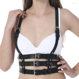 Belts Women Sexy Garters Pu Leather Body Bondage Cage Harness Waist Belt Straps Suspenders Goth Harajuku BeltBelts Smal22