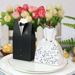 Wedding Candy Box High-end Wedding Suit Creative Wedding Groom Bride Double Breasted Dress Candy Box Souvenirs Party Supplies 50/100pcs CX220423