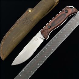 multi knives Australia - Benchmade BM15002 15017 Hunt Saddle Mountain Skinner Fixed Blade Knife 4.2" Leather Sheath-Hunting Camping Kitchen Fruit C81 232J