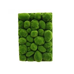 Decorative Flowers & Wreaths Simulation Moss Covered Stone Mat Garden Decor Fake Eco Bottle Decorate Lawn For Home GardenDecorative