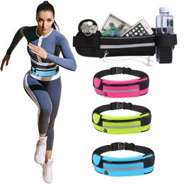 Professional Running Waist Bag Sports Belt Pouch Mobile Phone Case Men Women Hidden Holder Gym SportsBag Workout Pack 220520