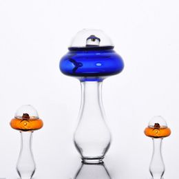 Wholesale UFO shaped colorful glass tobacco pipe mini portable bubbler spoon pipes for smoking dry herb