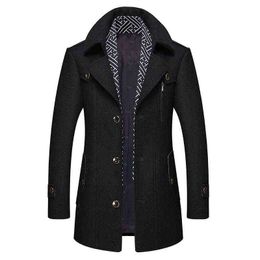 Men's Wool & Blends Spot Woollen Coat Autumn And Winter Scarves To Keep Warm Nephew Chinese-year Jacket T220810