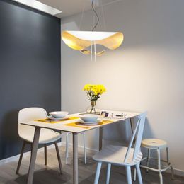 Pendant Lamps Postmodern Nordic Creative LED Lamp Living Room Restaurant Kitchen Flying Saucer Hat Art Indoor Lighting Home DecorationPendan