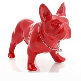 Resin French Bulldog dog statue home decoration accessories crafts room decoration dog ornament resin animal figurine gifts T200710