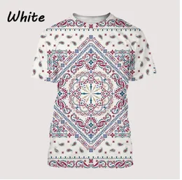 New 3D Print Causal Clothing Bandana Pattern Fashion Men Women T-shirt Plus Size Size S-7XL 006