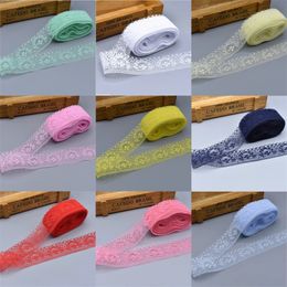 Other Arts and Crafts 10yards Lace Ribbon Tape 40MM Diy African Lace Fabric Sewing Net Cord Embroidered Wedding Dress Handicraft Accessories 20220527 D3