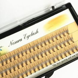 False Eyelashes Extension Mink Lashes Russian Volume Short Stem Pre Made Fans C Curl Soft Eyelash Individual GraftingFalse