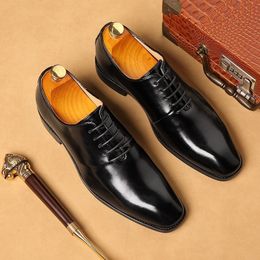 Plus Size 38-48 Men Wedding Dress Shoes High Quality Male Oxford Shoes Business Designer Social Men Shoes Loafers Y200420