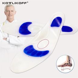 100% Silicone Shoe Insoles for Men Women Heel Cushion Invisibility Pain Relief Foot Insoles Support For Metatarsal Pads 210402