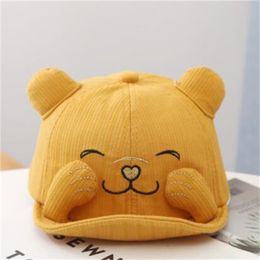 Cat duck tongue boys' and girls' baseball cap summer sun visor children's soft brimmed cap s48