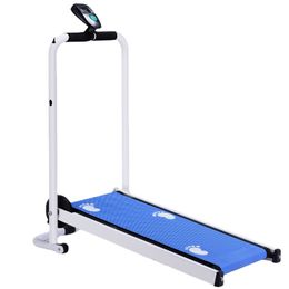 Mechanical Foldable Treadmill LED Display Jog Space Walk Machine Aerobic Sport Home Fitness Equipment Easy Move