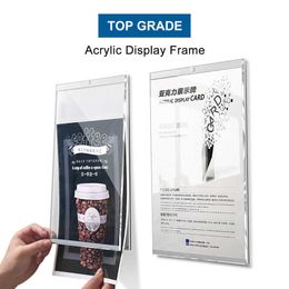Magnetic Wall A4 Mounted Poster Display Menu Sign Holder Acrylic Poster Picture Photo Frame Board For Office Decoration