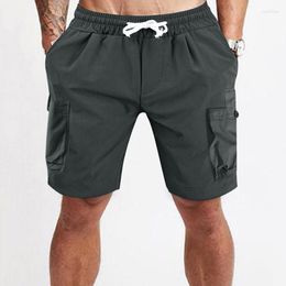 Men's Pants Sock Color Size Multi Five-Point Men's Loose Solid Casual Short Pocket PantsMen's Naom22