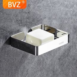 BVZ 304 Stainless Steel Sturdy Soap box Wall Attachment Dish Bathroom Accessories bathroom Organiser shel Y200407