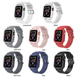 2 in 1 Strap for Apple Watch Series 7 6 2 3 4 5 45mm 41mm Full Cover to Iwatch 7 SE 5 Strap 38mm 40mm 42mm 44mm Bracelet