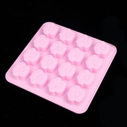 cat cookies Australia - Cake Tools Pet Cat Dog Paws Silicone Mold 16 Holes Cookie Candy Chocolate DIY Mould Decorating Baking Handmade Soap277g
