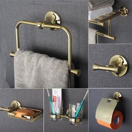 Copper Bathroom Series European Modern Copper Towel Ring/ Toilet Paper Holder/Cup Holder/Robe Hook Bathroom Hardware FM-5200 T200425