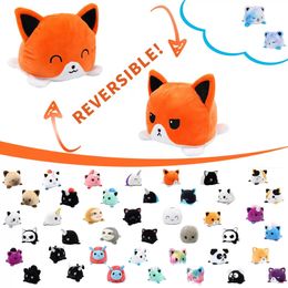 2022 Stuffed Animals Wholesale Cartoon plush toys Lovely 15cm Reversible Cat Gato as a gift for children and boys