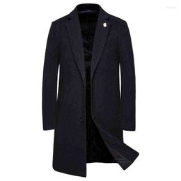 Men's Wool & Blends A Man's Coat Medium And Long Windbreaker Windbreaker. Mens Coats Jackets Men1 T220810