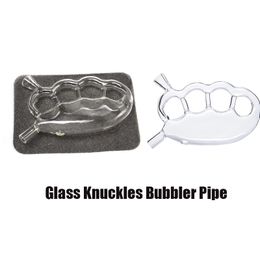 Glass knuckles bubbler pipe For Hookahs Smoking Accessories Water Glass Bongs Dab Oil Rigs With Package Without Box Common Packaging WL08