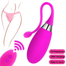 10 Speeds Vibrating Egg Vibrator for Women Female Anal Clitoris Stimulation Vaginal Tighten Wireless Masturbators Adult sexyy Toy