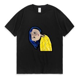 Coraline T Shirt Men Women Tim Burton Neil Gaiman Nightmare Before Christmas Goth Dark Kawaii Pattern T-shirt Casual Tees 220708