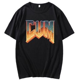 Doom Cum Vintage Grafik-T-Shirt für Männer, reine Baumwolle, 100 % Sommermode, kurzärmeliges T-Shirt für Männer, Euro-Größe 220712
