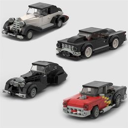 Speed City Technique Racing Car Old Classic Sport Building Brick Super Racers Great Vehicles Moc Block Toys 220715