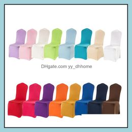 Chair Ers Sashes Home Textiles Garden Wedding Banquet Use Spandex Polyester Ers 16 Colors For Choosing Chairs Drop Delivery 2021 Cuy