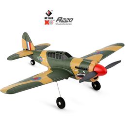 Wltoys A220 RC Airplanes FourChannel Like Real Machine P40 Fighter Remote Control Glider Unmanned Aircraft Outdoor Toy 220628