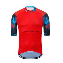 Racing Jackets Quick Dry Sublimation Summer Polyester Cycling Jersey Sportswear Bicycle Mountain Bike Short Sleeve Customized ClothingRacing