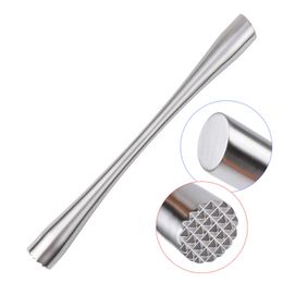 Bar Tools Stainless Steel Cocktail Muddler for Mojito Drinks Home Bar Bartender Crushed Ice Kitchen Masher Tool XBJK2204