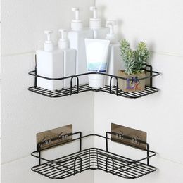 Bathroom Shelf Kitchen Organizer Shelves Corner Frame Iron Shower Caddy Storage Rack Shampoo Holder For Bathroom Accessories 220527