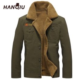 Winter Bomber Jacket Men Air Force Pilot MA1 Jacket Warm Male fur collar Mens Army Tactical Fleece Jackets Drop 201128