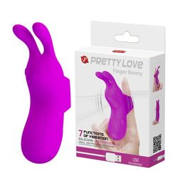 G-Spot Rabbit Vibrator with Bunny Ears Realistic Shaft and Pleasure BeadsClitoral Stimulation Rotating 7 Vibration Modes