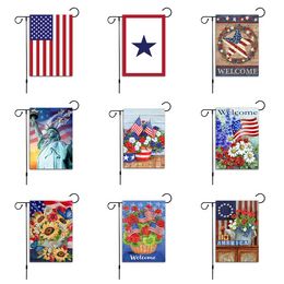 30*45cm US Independence Day Flag Garden Decorative Banner Flags American Stars And Stripes Flag Home Decoration July 4th Decor