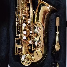 Golden E-tune professional Alto saxophone original to one YAS-82Z structure brass gold-plated alto sax playing instrument