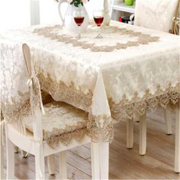 Table Cloth European Jacquard Classical Rectangle Tablecloths For Events Chair Covers Lace Coffee Tablecloth1