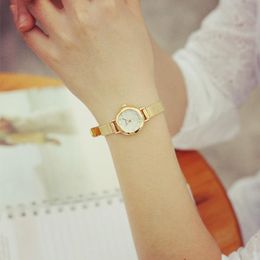 stainless mesh UK - Wristwatches Watches For Women Dress Top Watch Female Clock Stainless Steel Silver Mesh Strap Quartz Zegarek DamskiWristwatchesWristwatches