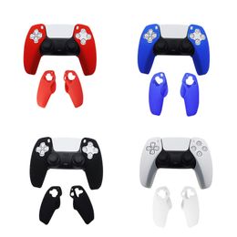 Gamepad Soft Split Silicone Case Sleeve with Antiskid Particles for PlayStation 5 PS5 Controller Protective Cover Skin High Quality FAST SHIP