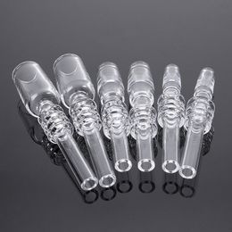 Kuvars Ucu 10mm 14mm 18mm Nektar Toplayıcı Kiti Için Sigara Aksesuarları Dab Saman Tüpü Damla İpuçları Cam Su Bongs Ortağı