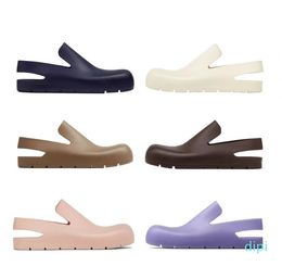 2022-Puddle sandals flat sandal foam rubber sandals ladies candy Colour sandal fashion designer sandals full package large size 35-40