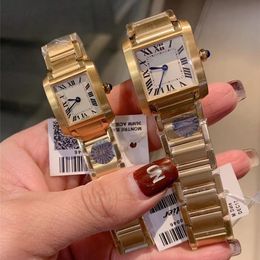 Relógios femininos 20*25MM 25*30MM mostrador de alta qualidade ouro/prata aço inoxidável quartzo bateria relógio feminino