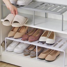 Hooks & Rails Hom Simple Shoe Rack Home Retractable Spice Fit For Kitchen Bathroom Plastic Cabinet Holders Space Saving Storage RackHooks