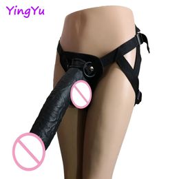 strap on dildo silice huge realistic penis leather belt adjustable sexy toys sucti cup lesbian masturbate shop