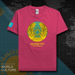 -T-shirts Hommes Kazakhstan Hommes T-shirt 2022 Nation Coton Réunion Fitness Kazakh Gyms Vêtements Tees Country Kazakhstani 20